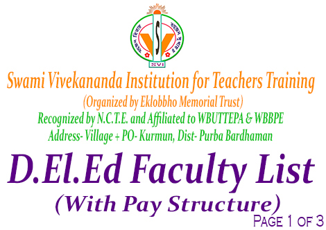 D.El.Ed Faculty Pay Structure